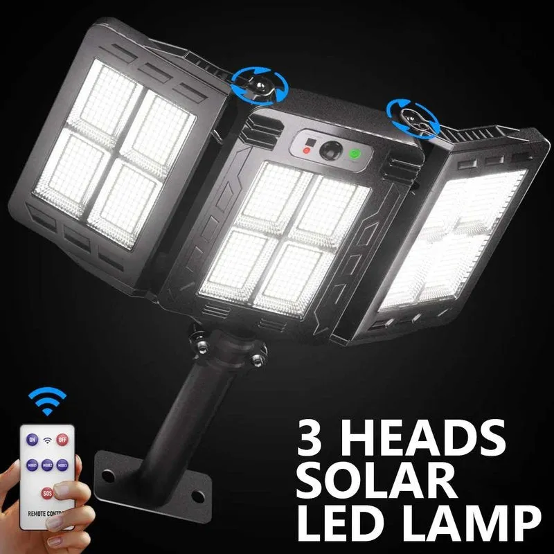 3 Heads Solar LED Lamp