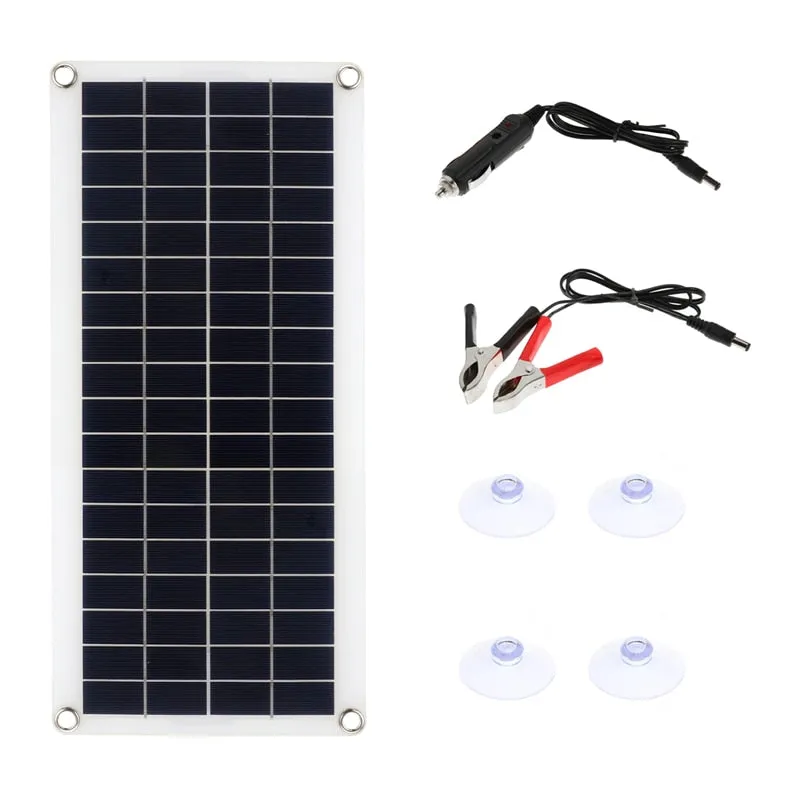 300W Portable Waterproof Solar Panel Kit cells