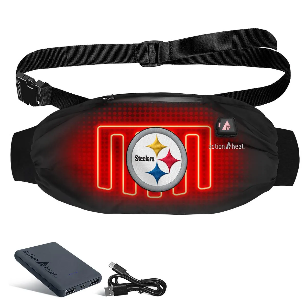 ActionHeat Pittsburgh Steelers 5V Battery Heated Hand Muff