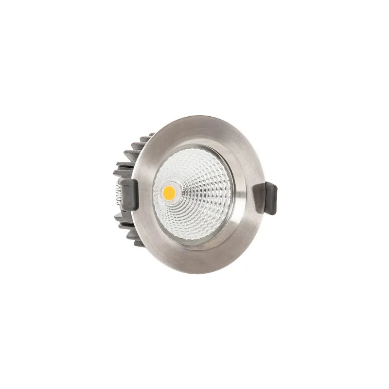 Aluminium Fixed Flush LED Downlight | Stainless Steel | Five Colour