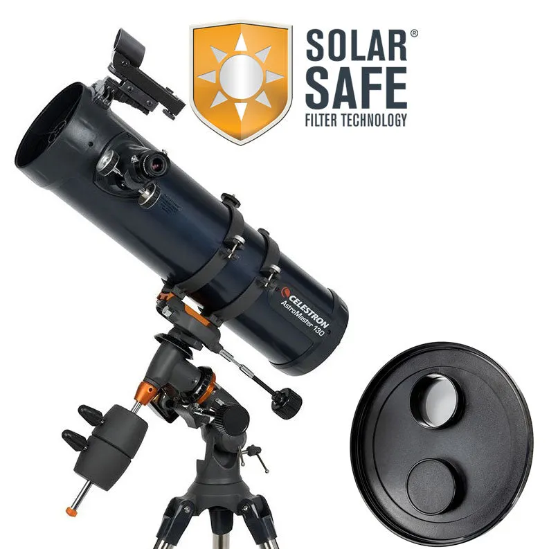 AstroMaster 130EQ-MD (Motor Drive) Telescope with FREE EclipSmart Solar Filter