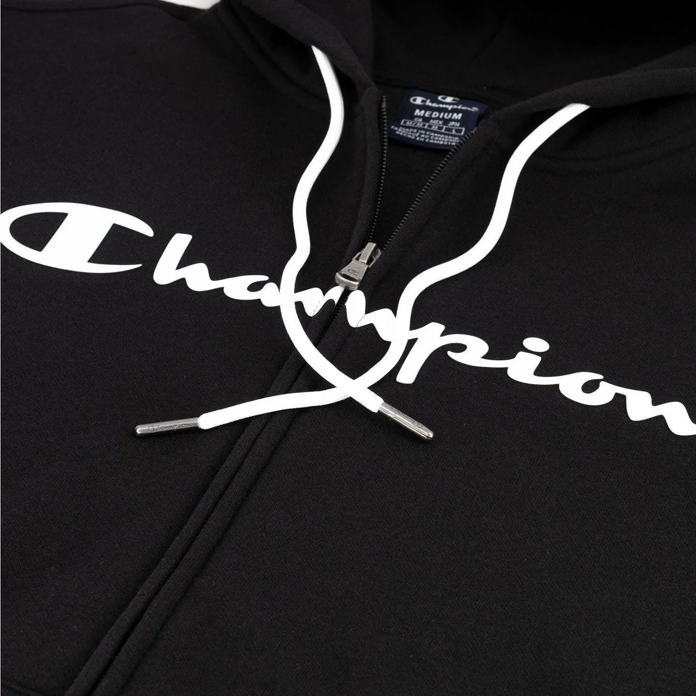 Champion Hoodie Full Zip Sweatshirt 217929 Black