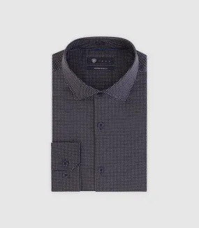 Chemise à pois marine