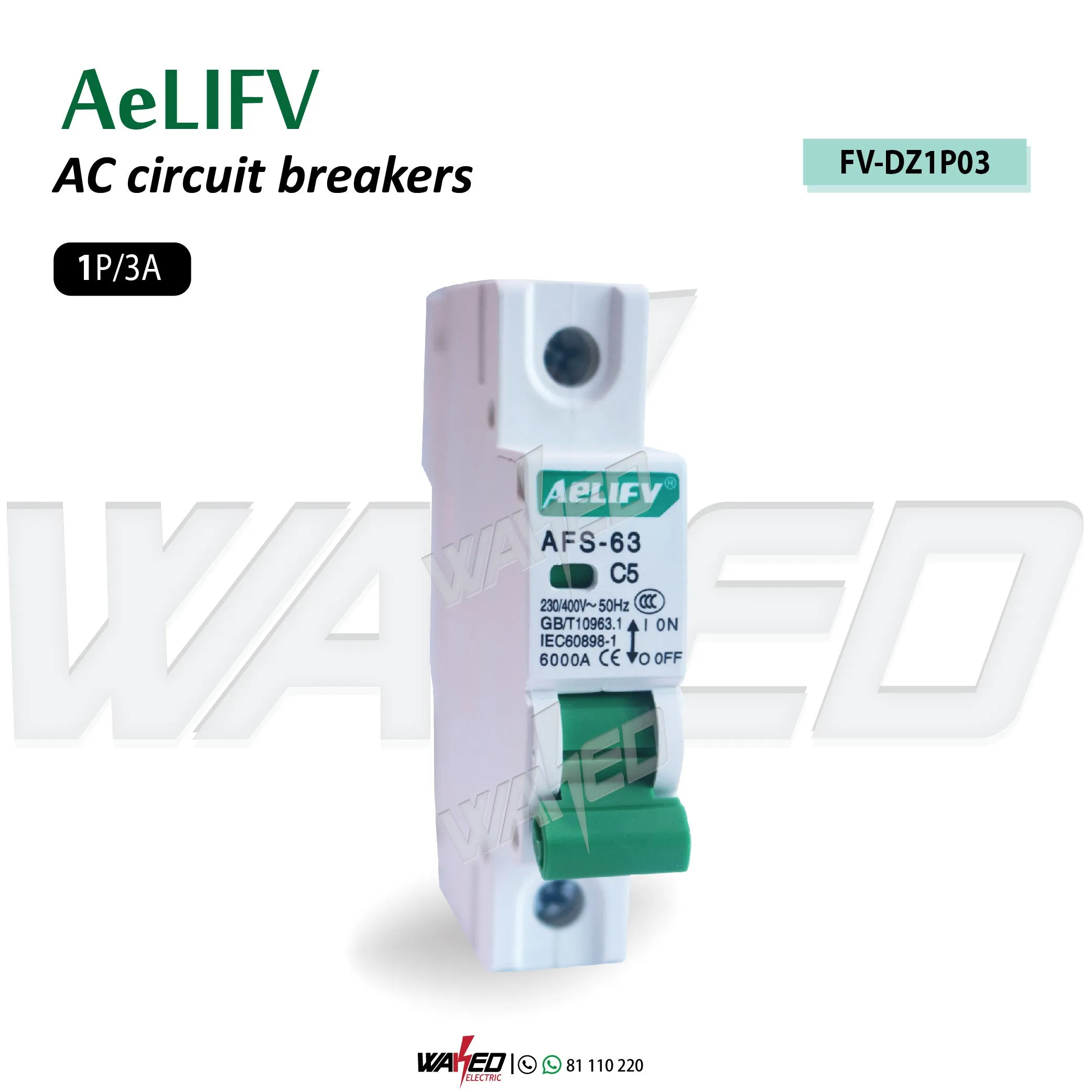 circuit Breaker - 1P AC - AeLIFV