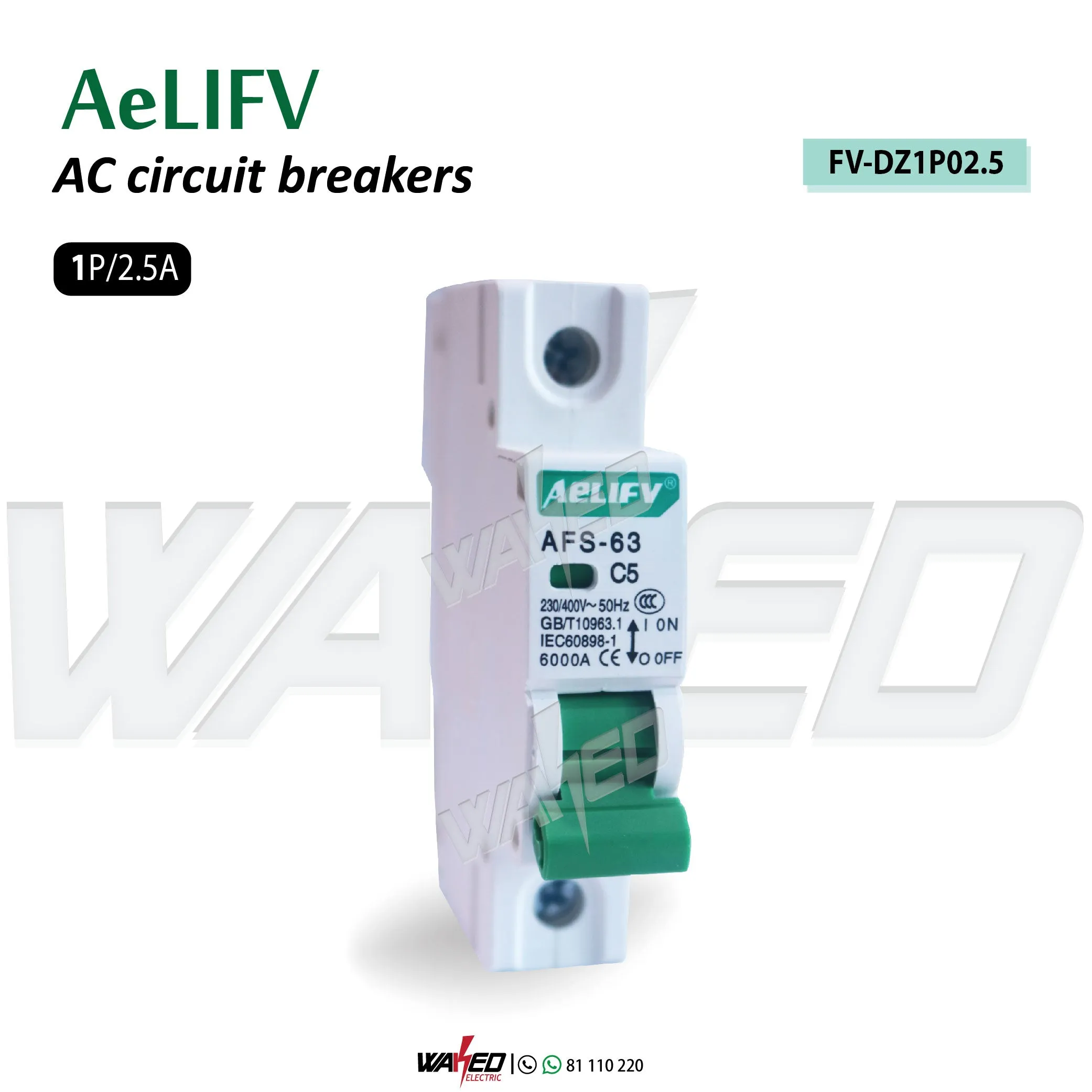 circuit Breaker - 1P AC - AeLIFV