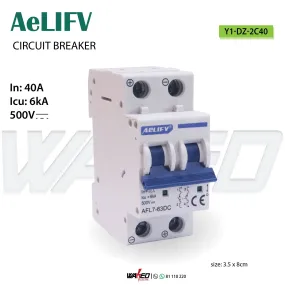 Certainly! Heres a more optimized title with modifiers for the e-commerce product:

Heavy-Duty 2-Pole 40A Circuit Breaker - AeLIFV Series