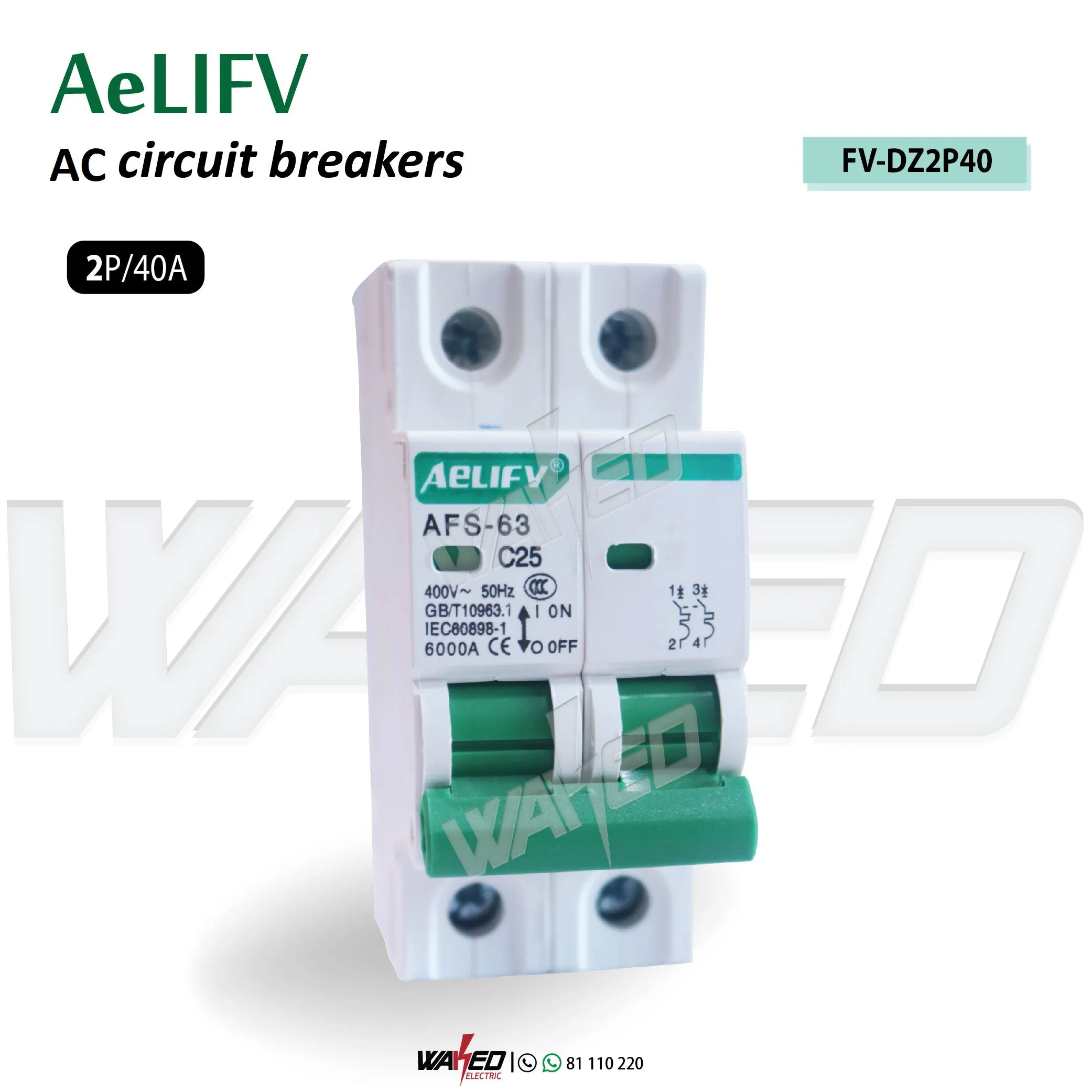 circuit Breaker - 2P AC - AeLIFV