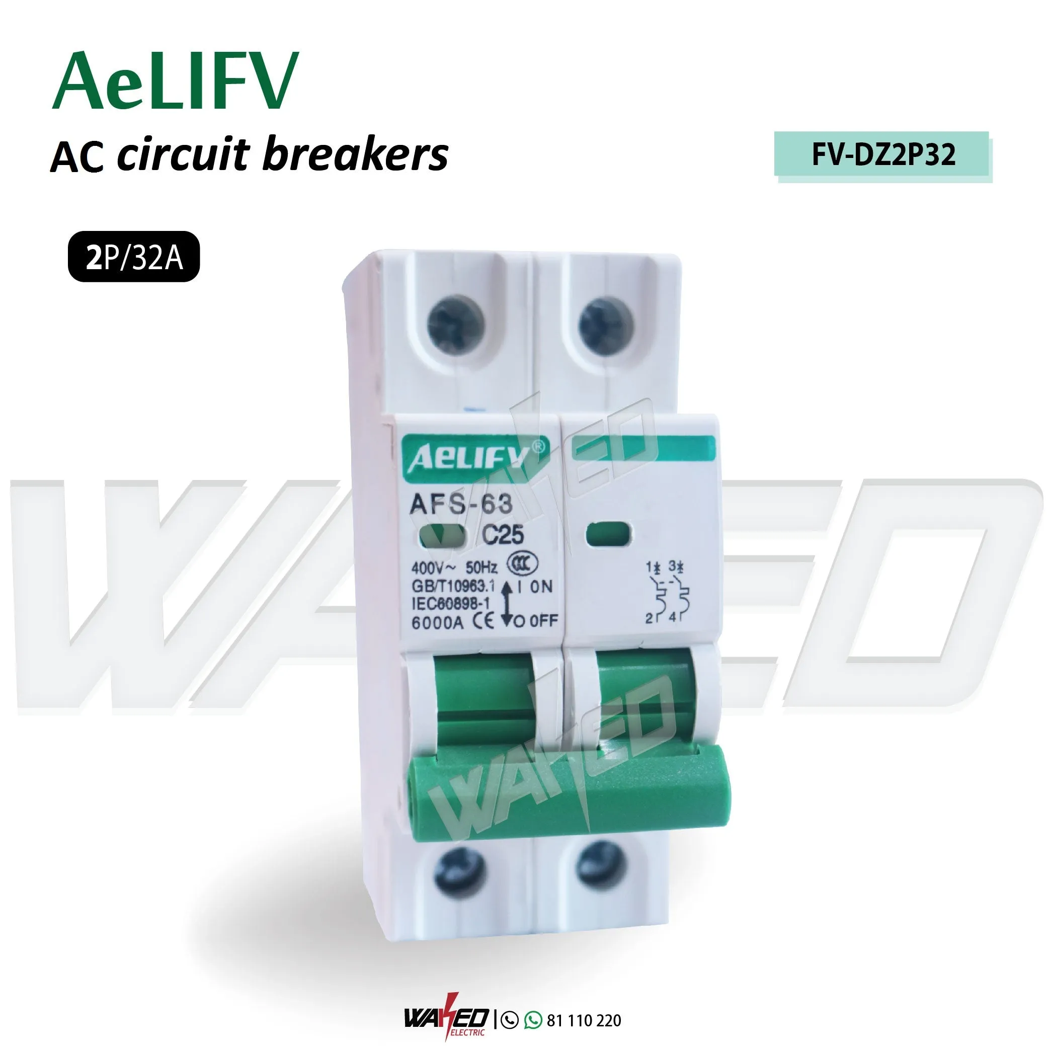 circuit Breaker - 2P AC - AeLIFV