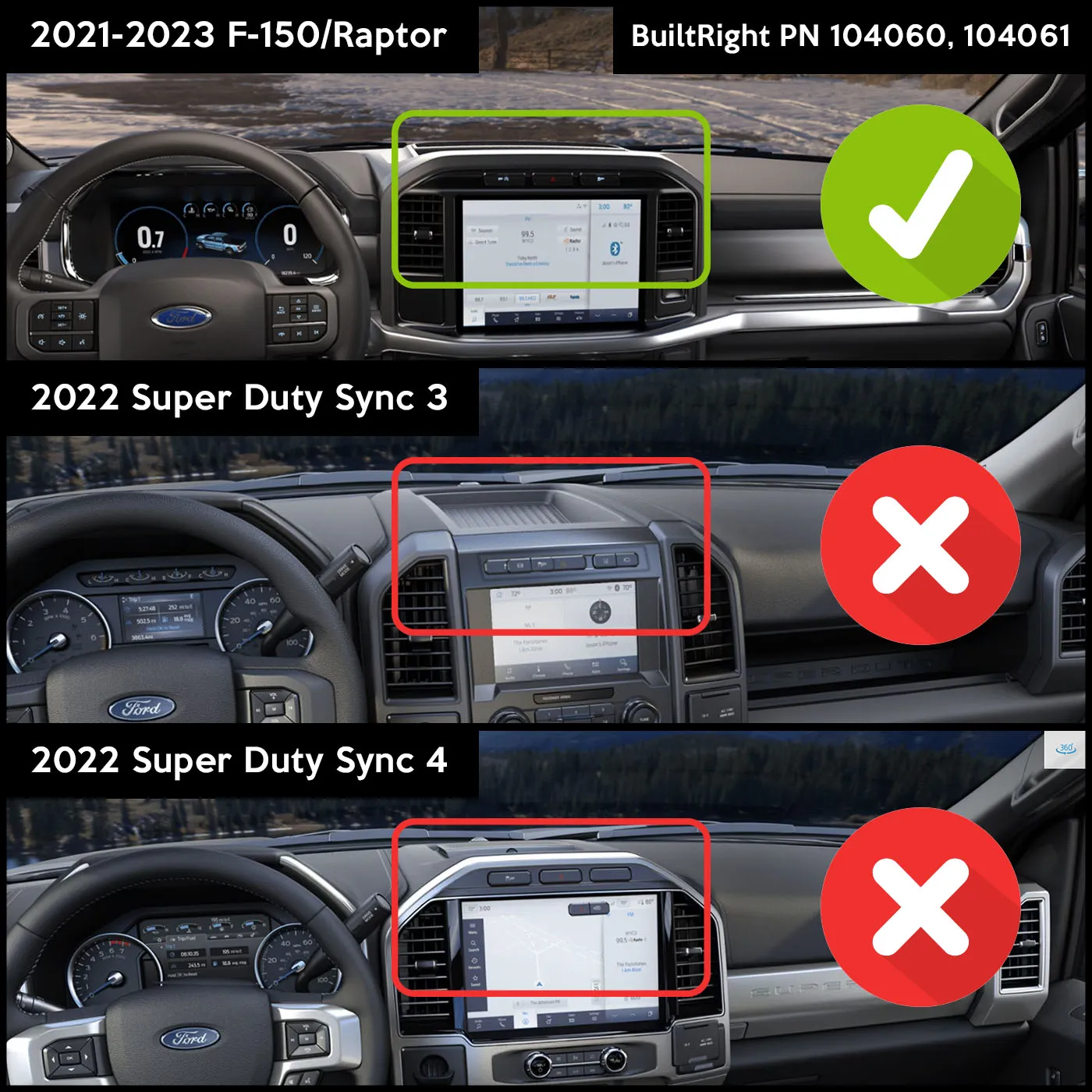 Dash Mount (Standard and PRO) | Ford F-150 & Raptor (2021-2023)