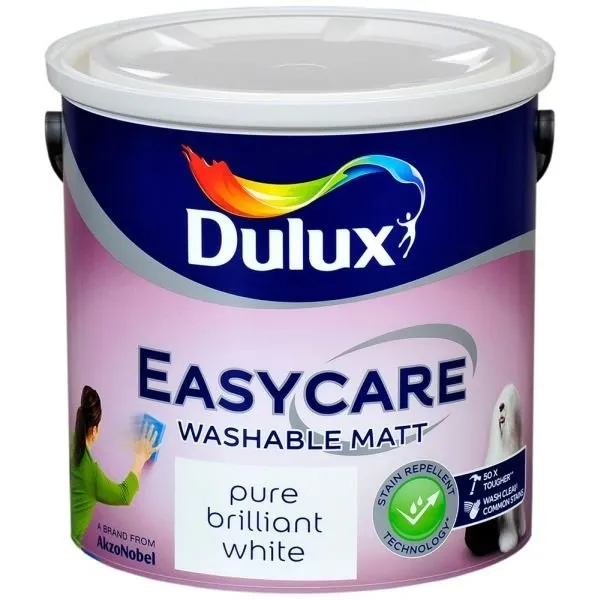 Dulux Easycare Pure Brilliant White 2.5L