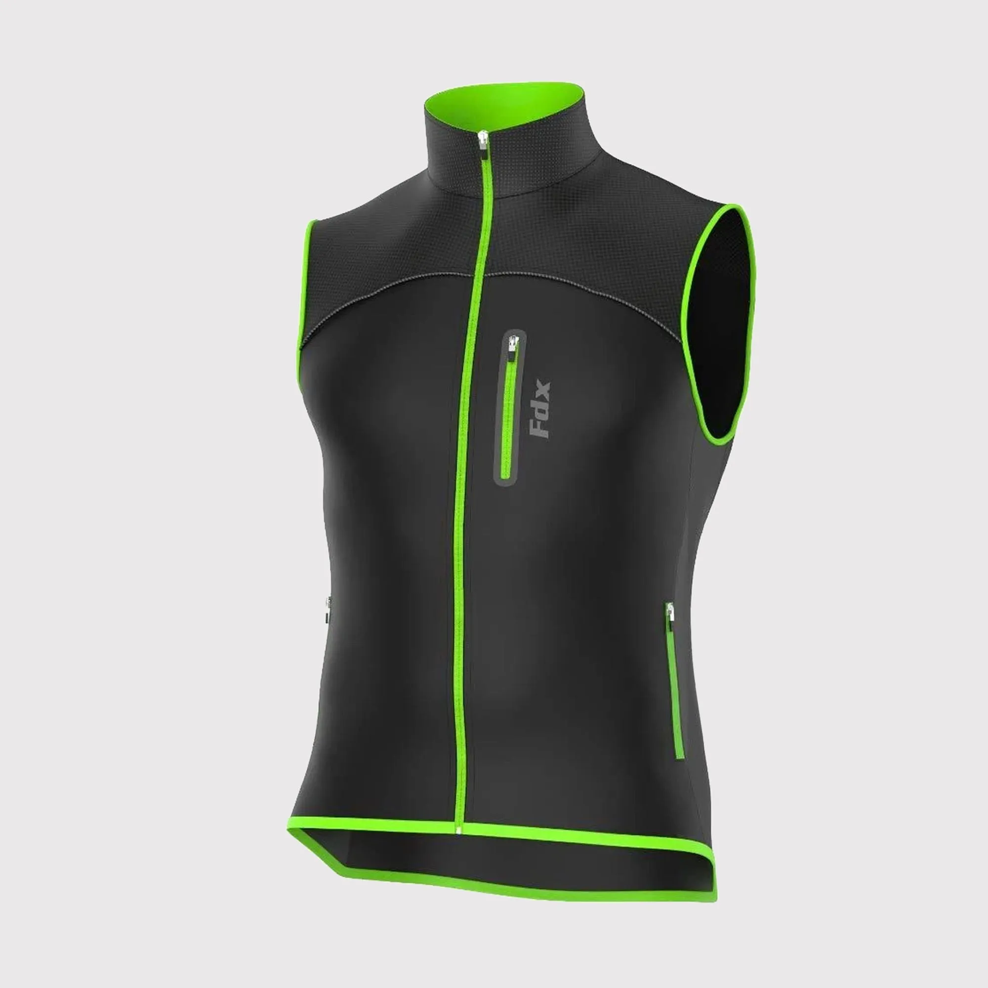 Fdx Stunt Green Men's & Boy's Softshell Windproof Cycling Gilet