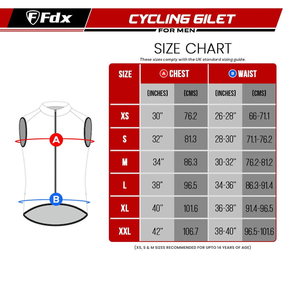 Fdx Stunt Green Men's & Boy's Softshell Windproof Cycling Gilet