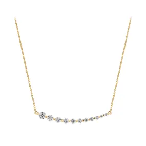 Forevermark Classic Single Prong Asymmetric Diamond Smile Necklace