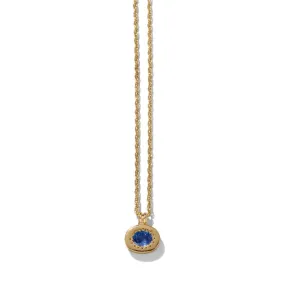 Ilios Necklace, Blue Sapphire, 9kt Yellow Gold