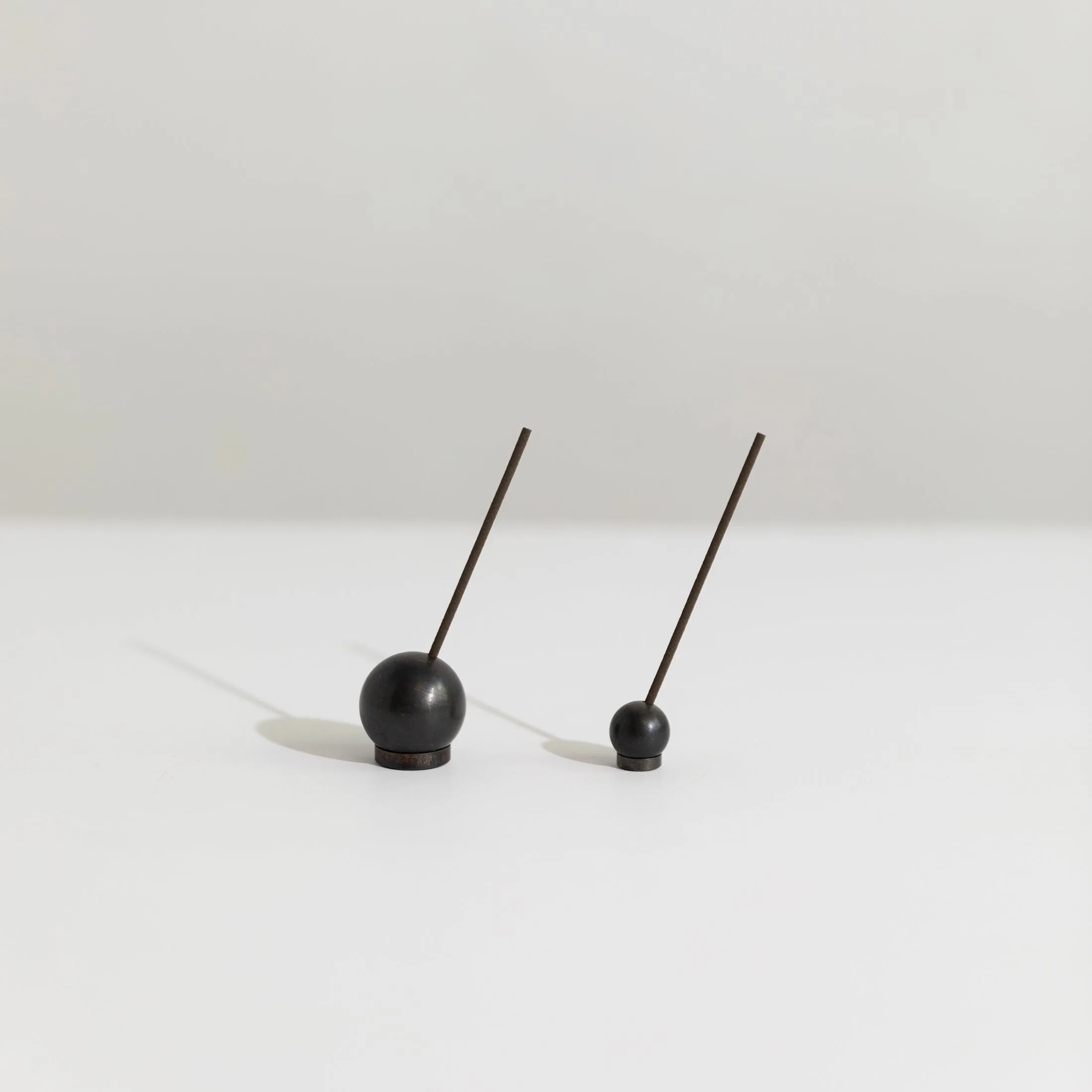 Large Sphere Incense Holder in black