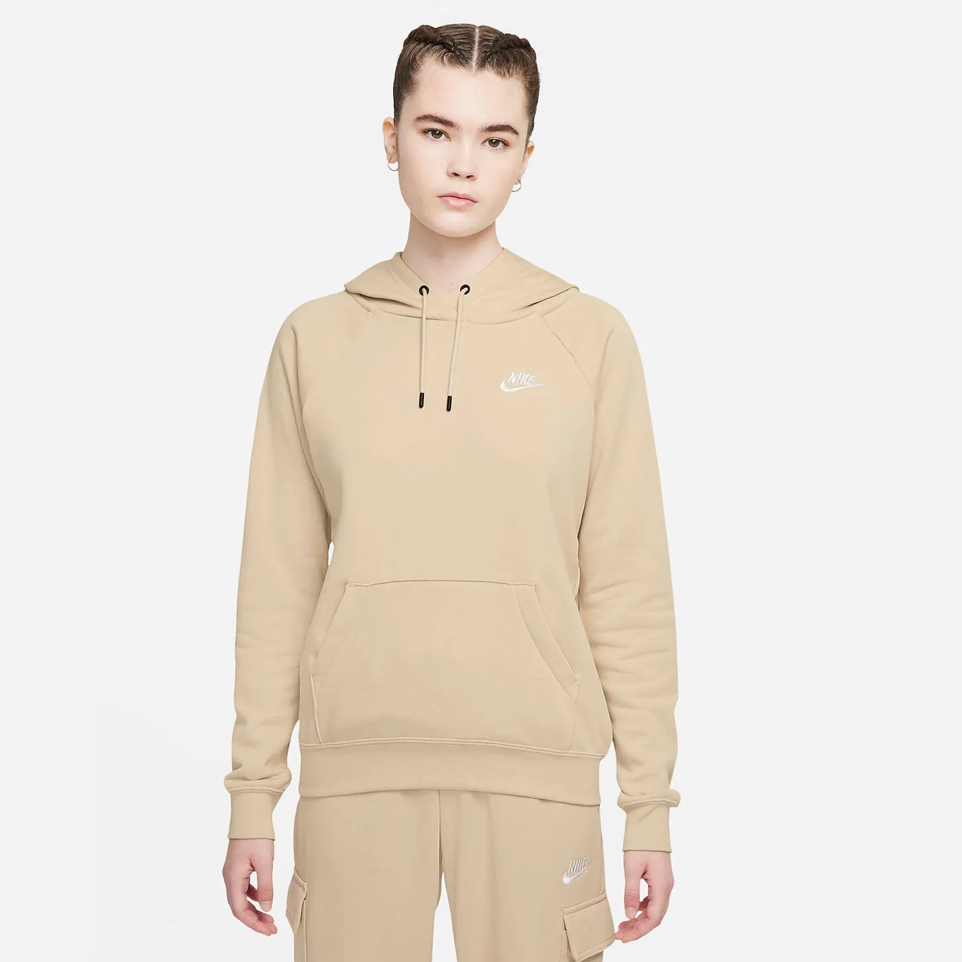 Nike Hoodie Sport Wear Essential Beige