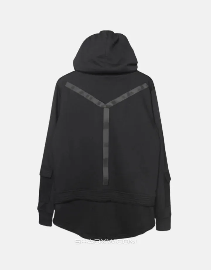 Oversized techwear hoodie