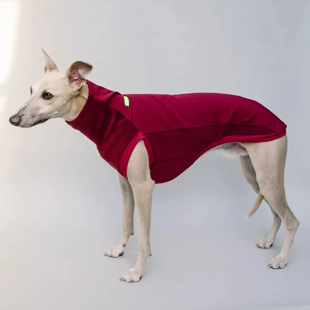 Softshell Hundepullover "Smart" - bordeaux