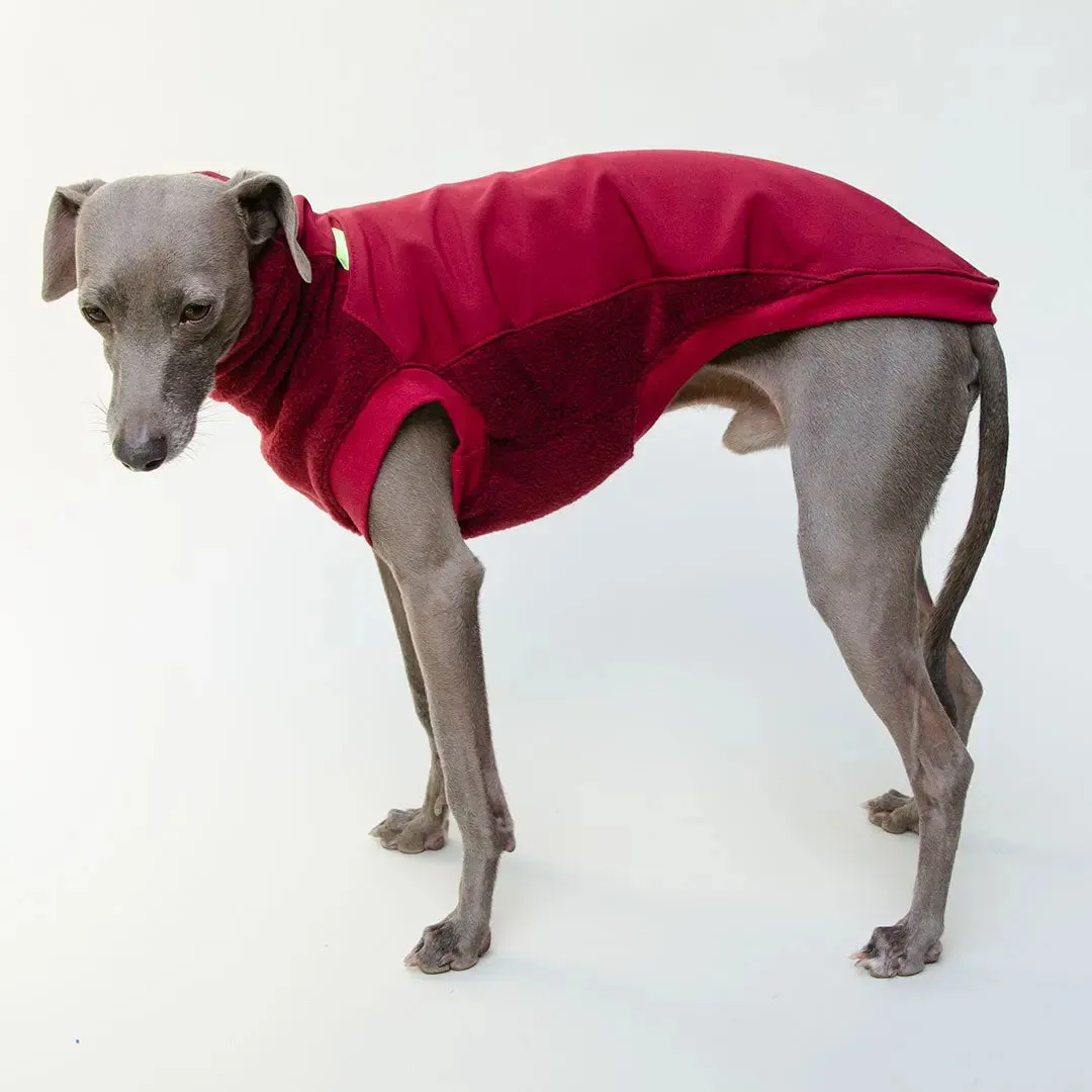 Softshell Hundepullover "Smart" - bordeaux