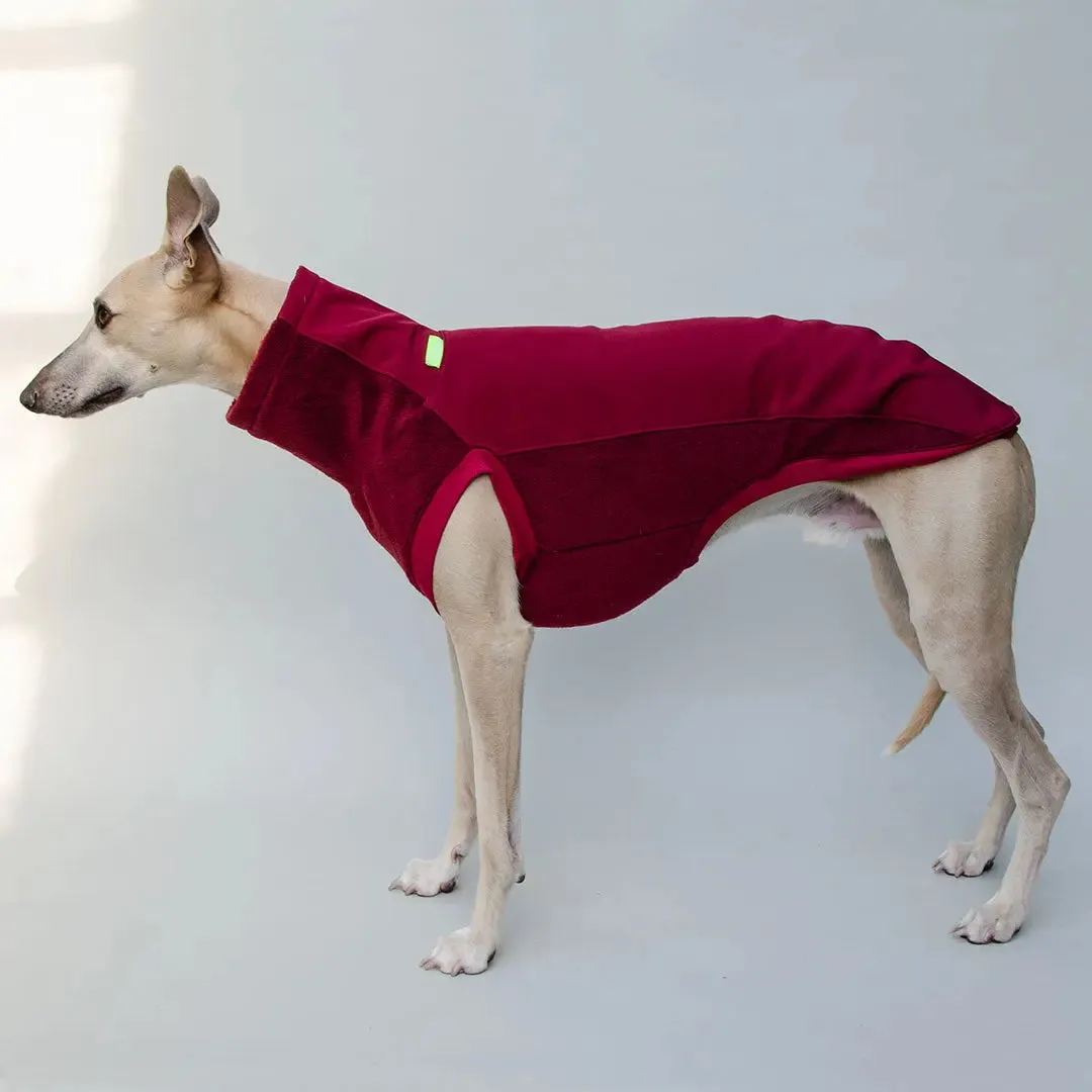 Softshell Hundepullover "Smart" - bordeaux