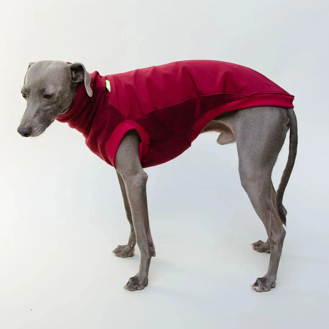 Softshell Hundepullover "Smart" - bordeaux