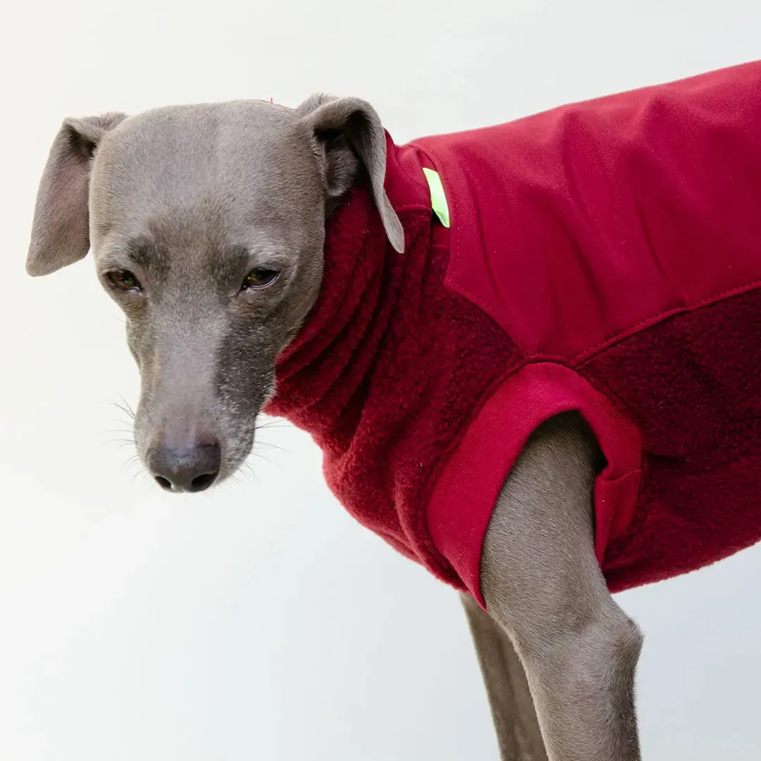 Softshell Hundepullover "Smart" - bordeaux