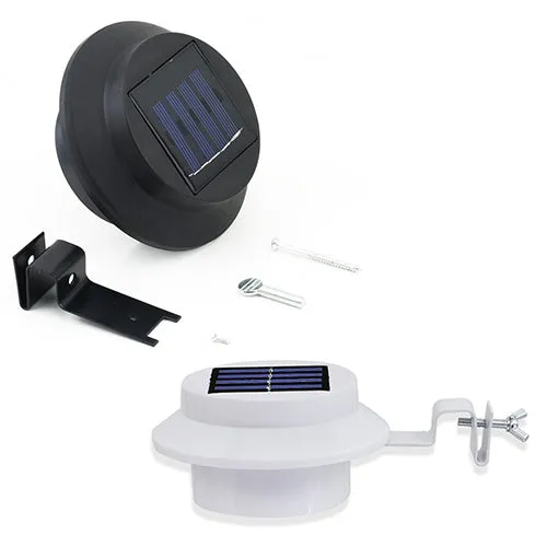 Solar Powered Outdoor Garden Light Fence Corridor Wall Roof Yard 3 LED Lamp