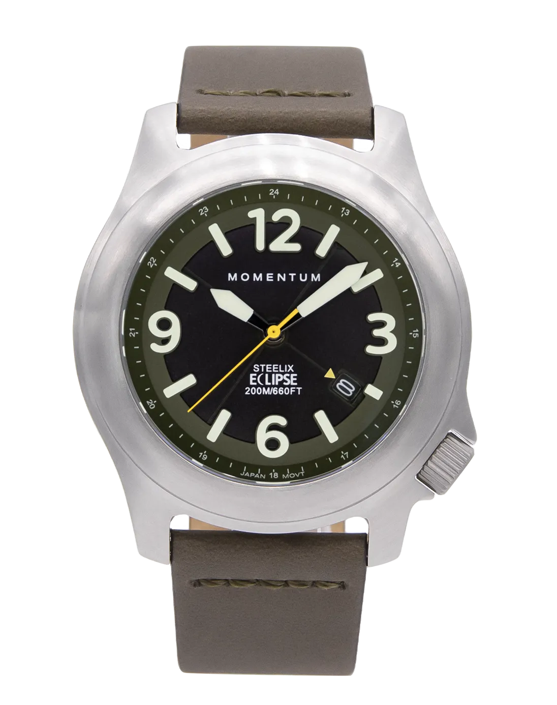 Green Solar Steelix Eclipse Watch - 44mm