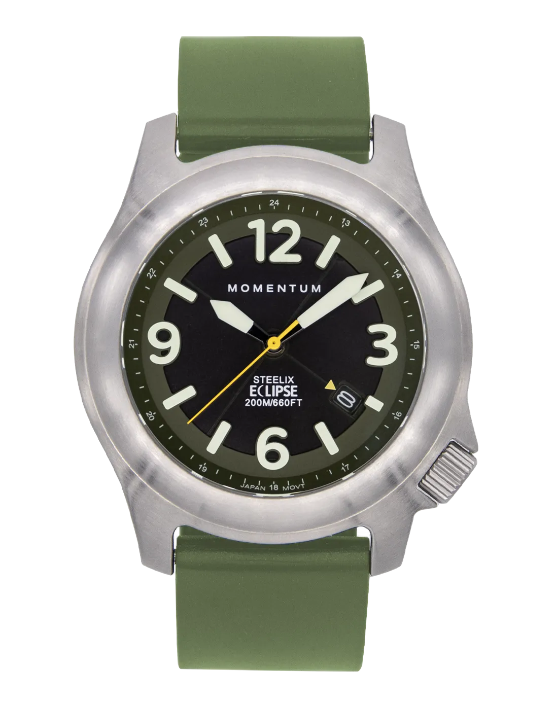 Green Solar Steelix Eclipse Watch - 44mm