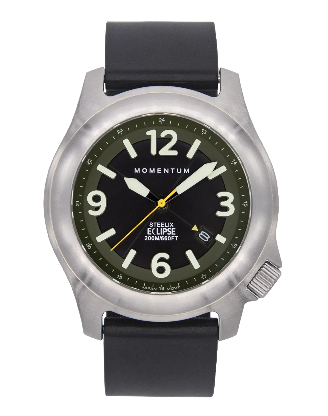 Green Solar Steelix Eclipse Watch - 44mm