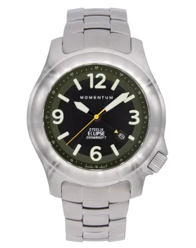 Green Solar Steelix Eclipse Watch - 44mm