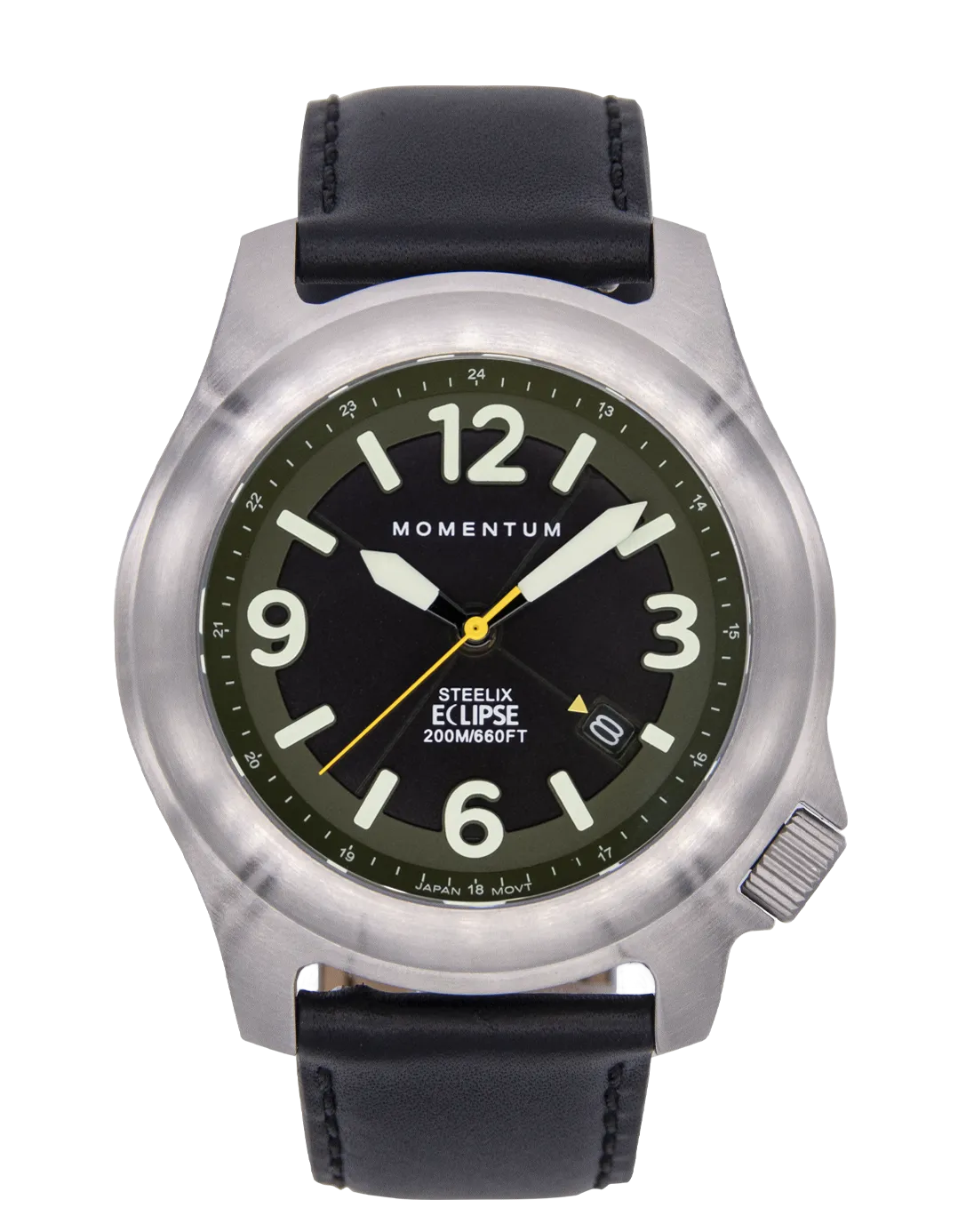 Green Solar Steelix Eclipse Watch - 44mm