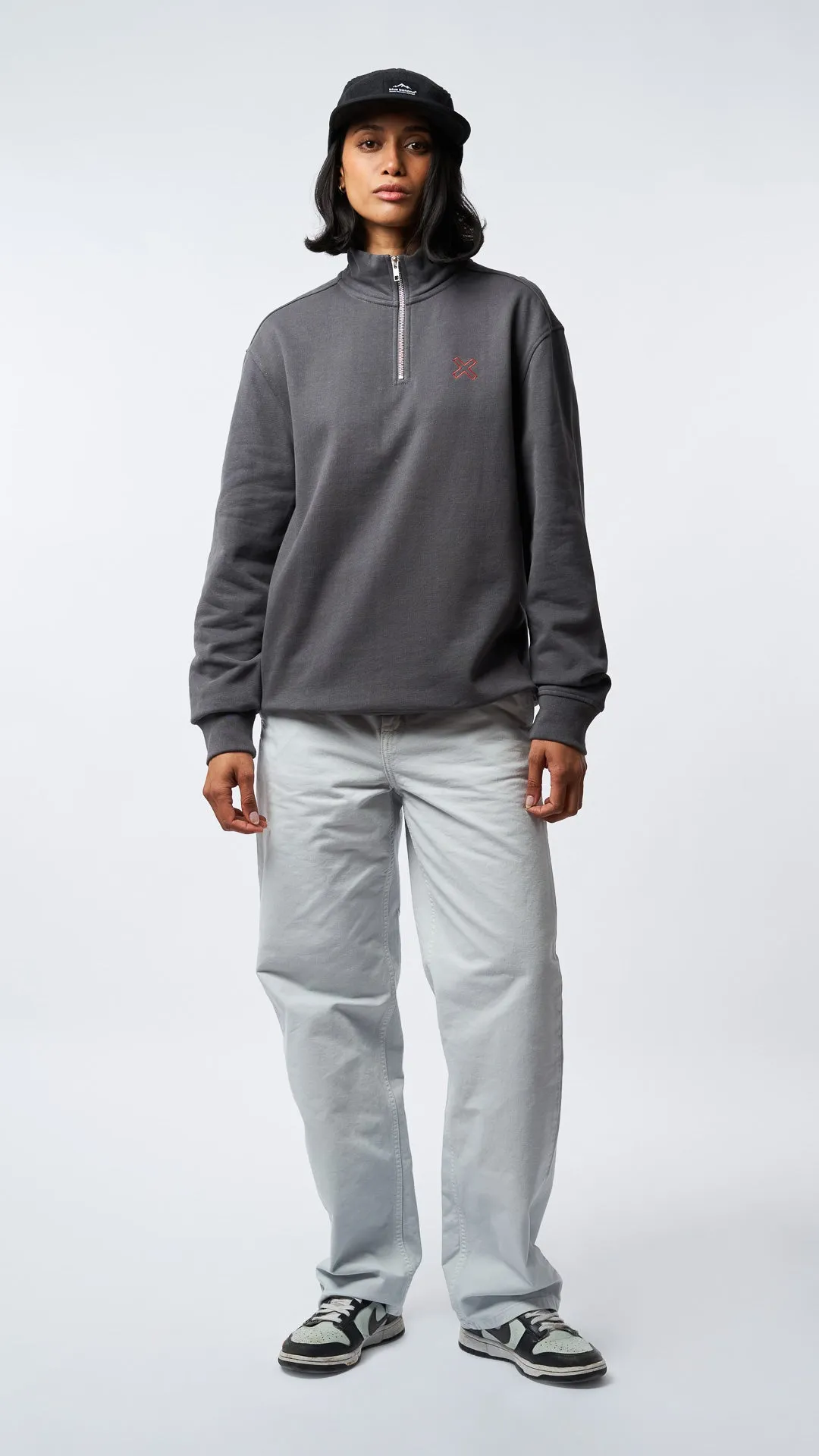 SUDADERA HALF ZIP REEF ASH