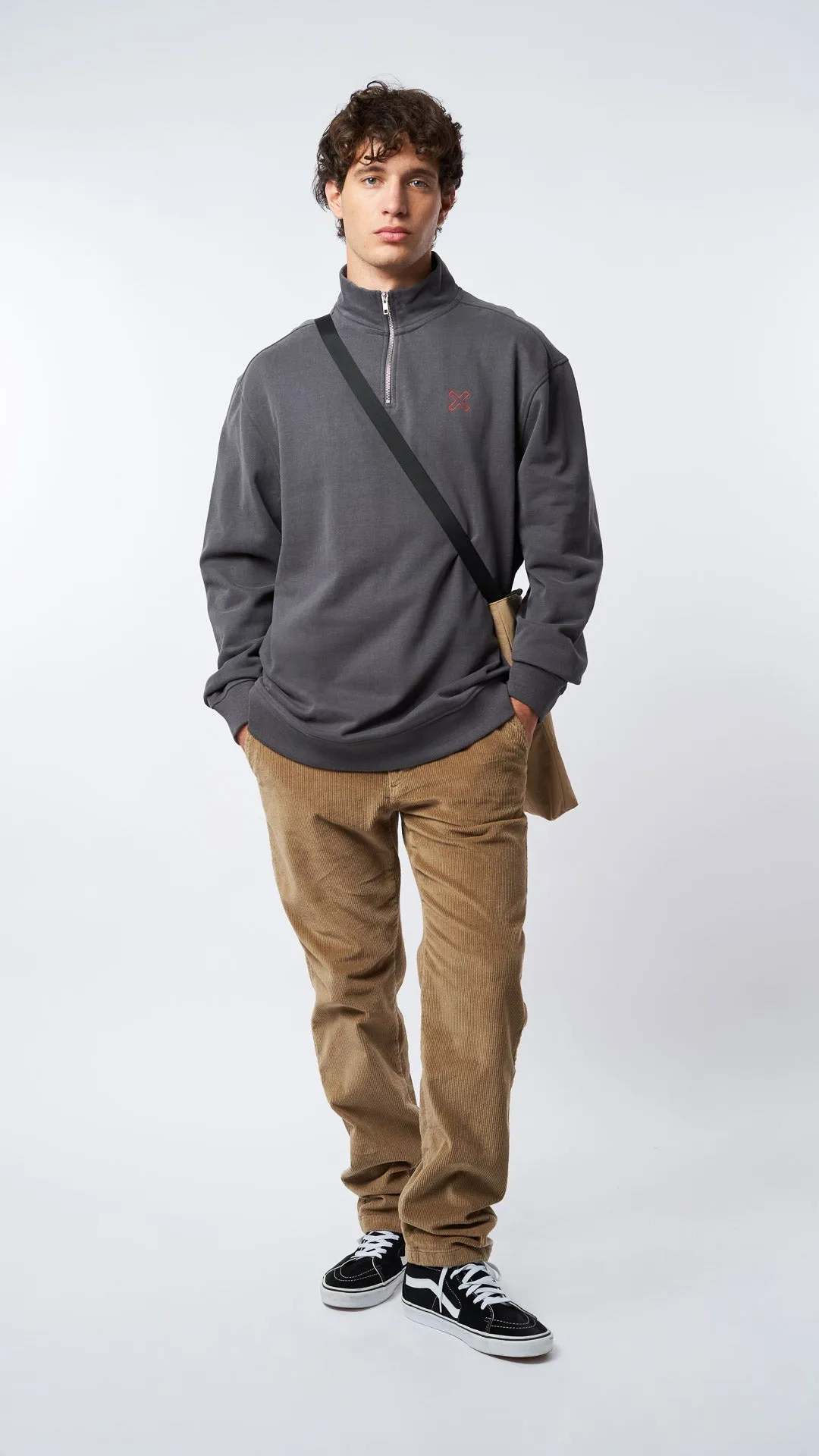 SUDADERA HALF ZIP REEF ASH