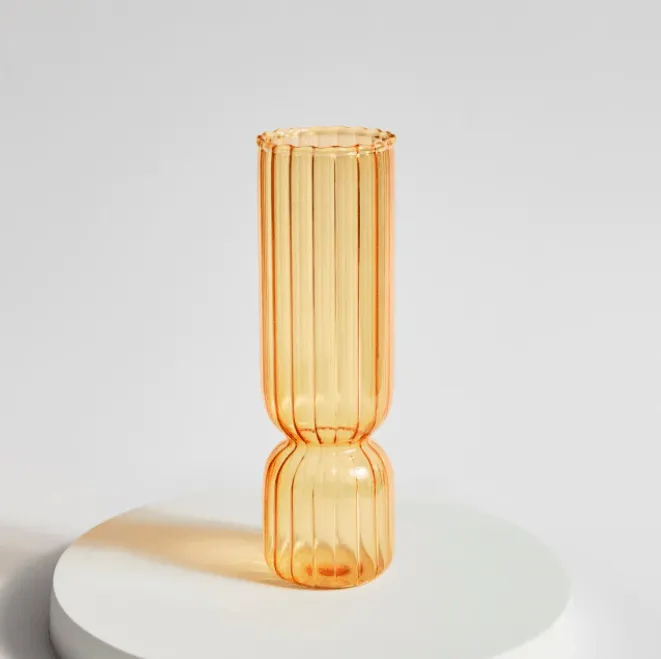 Tangerine Petite Glass Vase