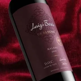 Vinho Argentino Luigi Bosca de Sangre Malbec EDICÃO 120 ANOS