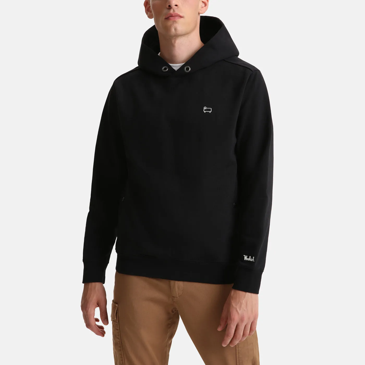 Woolrich American Fleece Hoodie Black